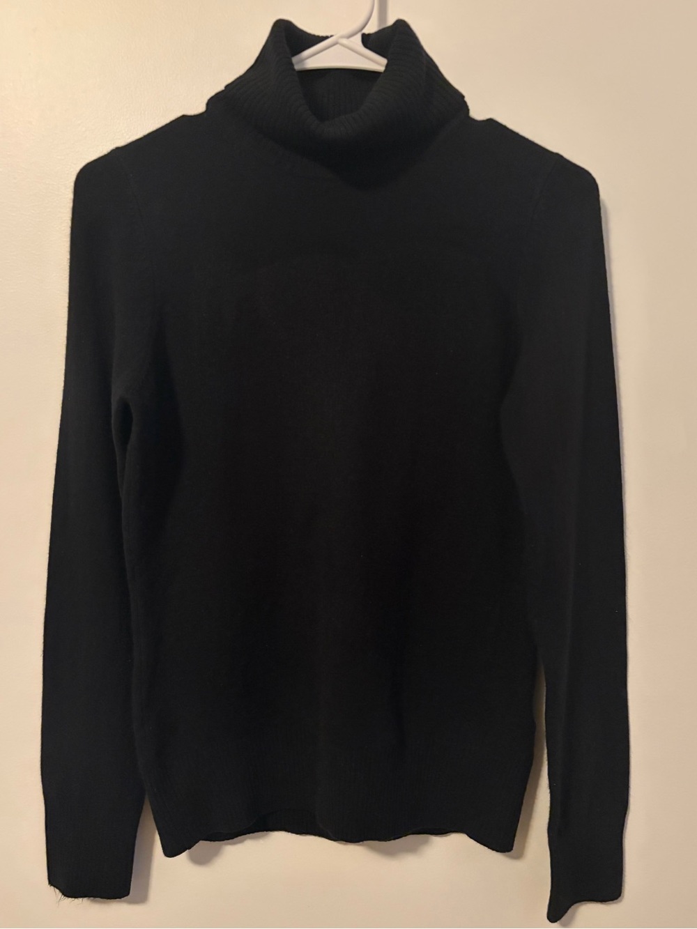 French Connection Black Ribbed Turtleneck Sweater